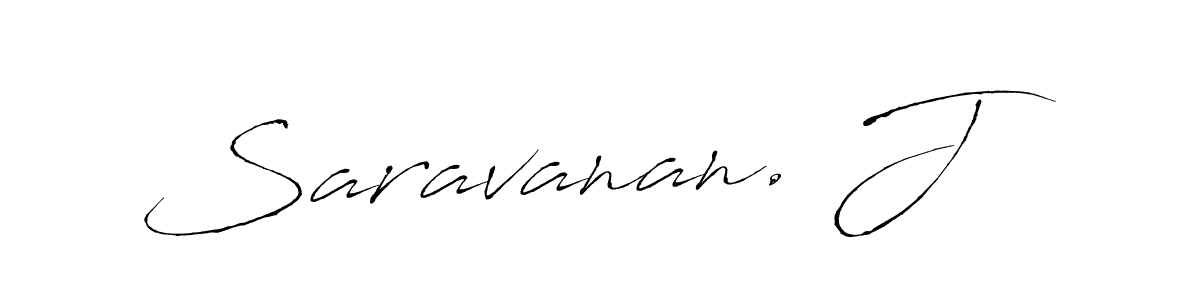 The best way (Antro_Vectra) to make a short signature is to pick only two or three words in your name. The name Saravanan. J include a total of six letters. For converting this name. Saravanan. J signature style 6 images and pictures png