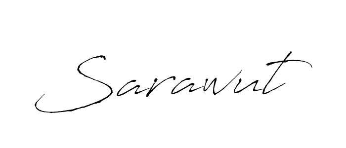 Make a beautiful signature design for name Sarawut. With this signature (Antro_Vectra) style, you can create a handwritten signature for free. Sarawut signature style 6 images and pictures png