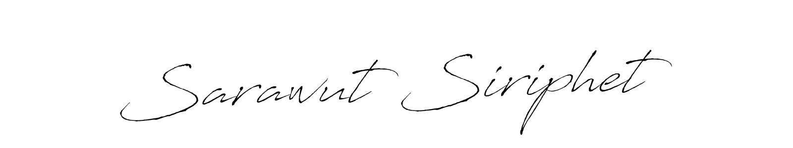 How to make Sarawut Siriphet name signature. Use Antro_Vectra style for creating short signs online. This is the latest handwritten sign. Sarawut Siriphet signature style 6 images and pictures png