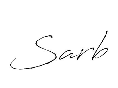 Also we have Sarb name is the best signature style. Create professional handwritten signature collection using Antro_Vectra autograph style. Sarb signature style 6 images and pictures png