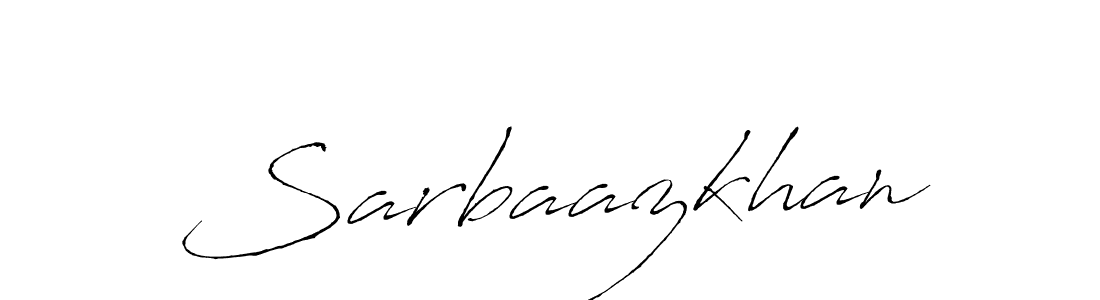 Design your own signature with our free online signature maker. With this signature software, you can create a handwritten (Antro_Vectra) signature for name Sarbaazkhan. Sarbaazkhan signature style 6 images and pictures png
