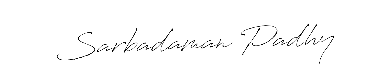 Also we have Sarbadaman Padhy name is the best signature style. Create professional handwritten signature collection using Antro_Vectra autograph style. Sarbadaman Padhy signature style 6 images and pictures png