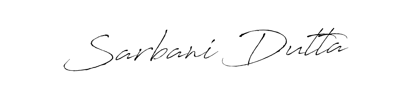Design your own signature with our free online signature maker. With this signature software, you can create a handwritten (Antro_Vectra) signature for name Sarbani Dutta. Sarbani Dutta signature style 6 images and pictures png