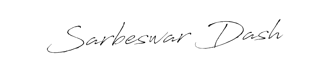 The best way (Antro_Vectra) to make a short signature is to pick only two or three words in your name. The name Sarbeswar Dash include a total of six letters. For converting this name. Sarbeswar Dash signature style 6 images and pictures png