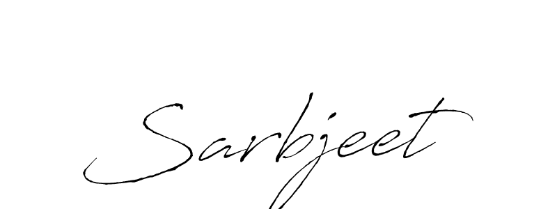 Use a signature maker to create a handwritten signature online. With this signature software, you can design (Antro_Vectra) your own signature for name Sarbjeet. Sarbjeet signature style 6 images and pictures png
