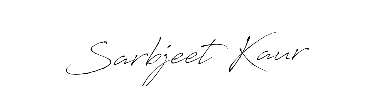 How to make Sarbjeet Kaur signature? Antro_Vectra is a professional autograph style. Create handwritten signature for Sarbjeet Kaur name. Sarbjeet Kaur signature style 6 images and pictures png