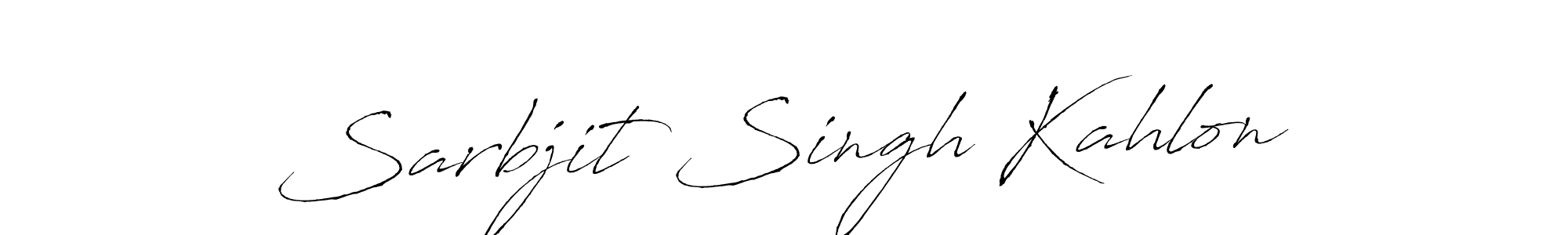 You should practise on your own different ways (Antro_Vectra) to write your name (Sarbjit Singh Kahlon) in signature. don't let someone else do it for you. Sarbjit Singh Kahlon signature style 6 images and pictures png