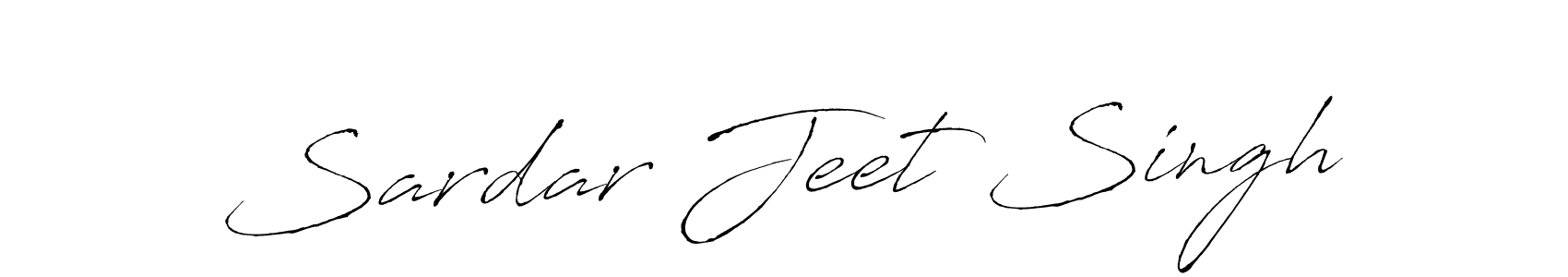 Design your own signature with our free online signature maker. With this signature software, you can create a handwritten (Antro_Vectra) signature for name Sardar Jeet Singh. Sardar Jeet Singh signature style 6 images and pictures png