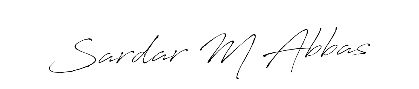 The best way (Antro_Vectra) to make a short signature is to pick only two or three words in your name. The name Sardar M Abbas include a total of six letters. For converting this name. Sardar M Abbas signature style 6 images and pictures png