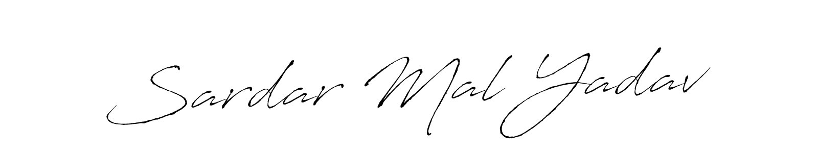 Make a beautiful signature design for name Sardar Mal Yadav. With this signature (Antro_Vectra) style, you can create a handwritten signature for free. Sardar Mal Yadav signature style 6 images and pictures png