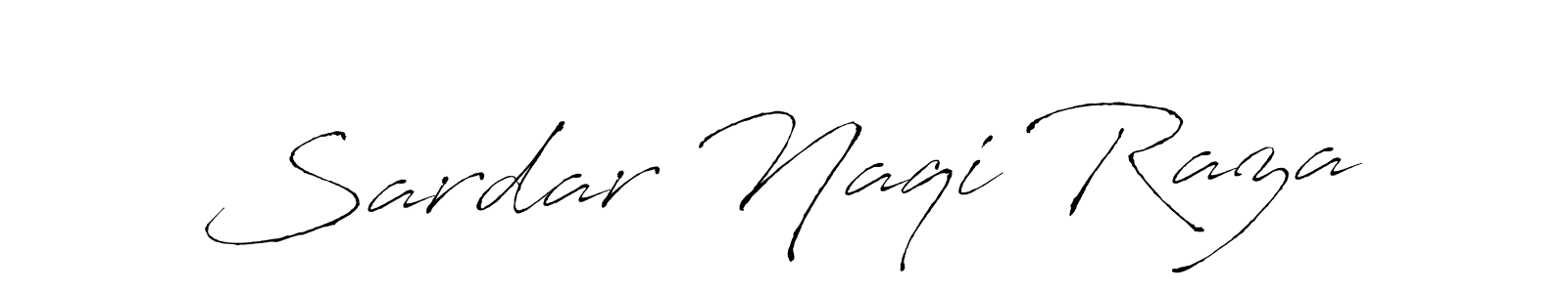 Design your own signature with our free online signature maker. With this signature software, you can create a handwritten (Antro_Vectra) signature for name Sardar Naqi Raza. Sardar Naqi Raza signature style 6 images and pictures png