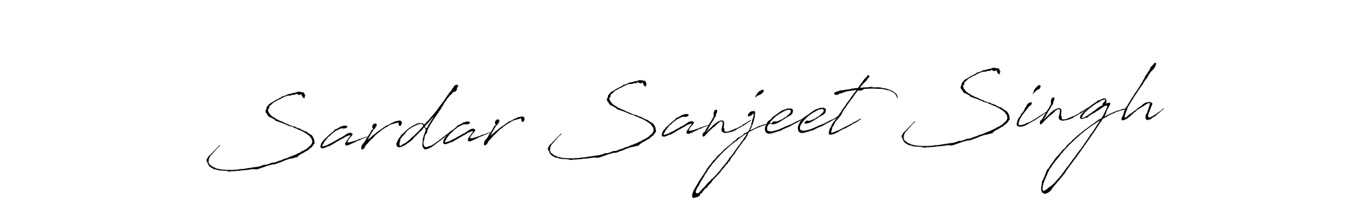 Create a beautiful signature design for name Sardar Sanjeet Singh. With this signature (Antro_Vectra) fonts, you can make a handwritten signature for free. Sardar Sanjeet Singh signature style 6 images and pictures png