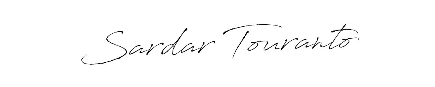 How to make Sardar Touranto signature? Antro_Vectra is a professional autograph style. Create handwritten signature for Sardar Touranto name. Sardar Touranto signature style 6 images and pictures png