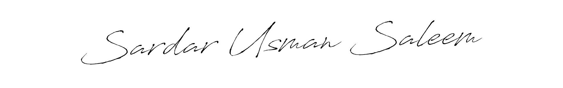 Make a beautiful signature design for name Sardar Usman Saleem. With this signature (Antro_Vectra) style, you can create a handwritten signature for free. Sardar Usman Saleem signature style 6 images and pictures png
