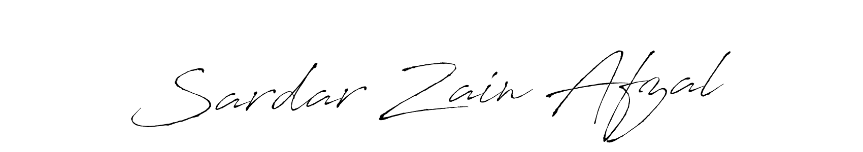 Make a beautiful signature design for name Sardar Zain Afzal. With this signature (Antro_Vectra) style, you can create a handwritten signature for free. Sardar Zain Afzal signature style 6 images and pictures png