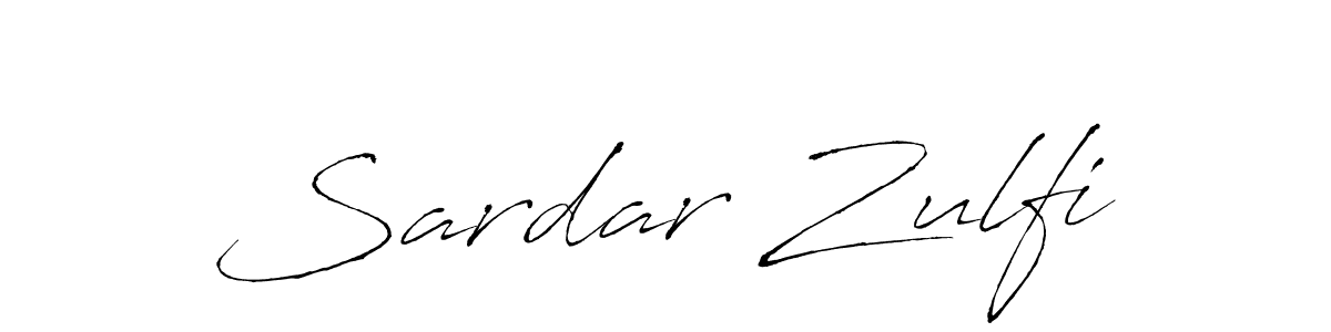Design your own signature with our free online signature maker. With this signature software, you can create a handwritten (Antro_Vectra) signature for name Sardar Zulfi. Sardar Zulfi signature style 6 images and pictures png