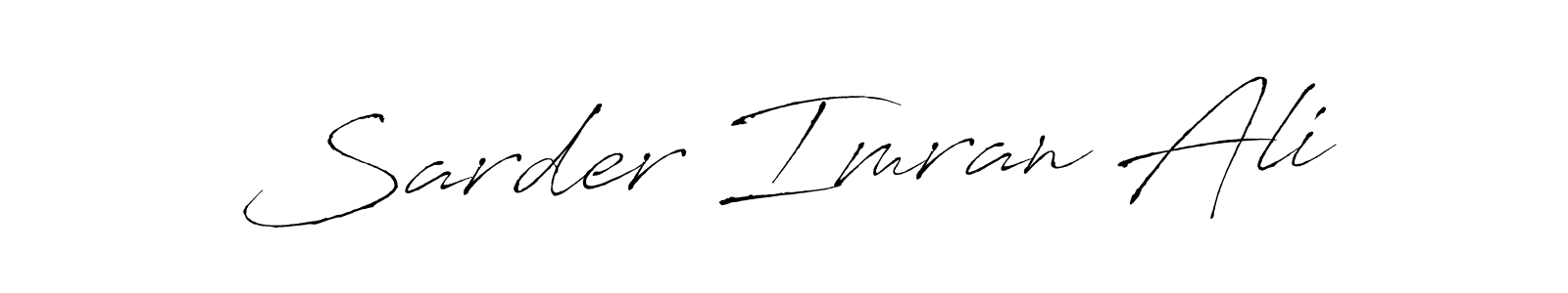 Design your own signature with our free online signature maker. With this signature software, you can create a handwritten (Antro_Vectra) signature for name Sarder Imran Ali. Sarder Imran Ali signature style 6 images and pictures png