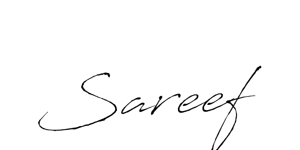 Design your own signature with our free online signature maker. With this signature software, you can create a handwritten (Antro_Vectra) signature for name Sareef. Sareef signature style 6 images and pictures png