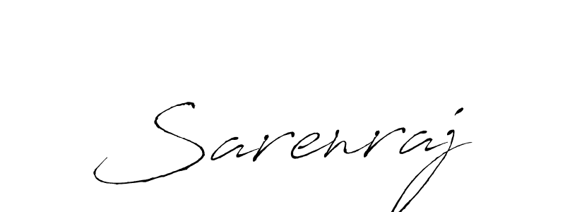 Sarenraj stylish signature style. Best Handwritten Sign (Antro_Vectra) for my name. Handwritten Signature Collection Ideas for my name Sarenraj. Sarenraj signature style 6 images and pictures png