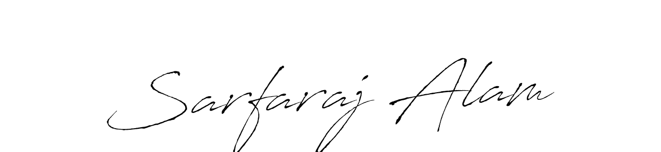 Create a beautiful signature design for name Sarfaraj Alam. With this signature (Antro_Vectra) fonts, you can make a handwritten signature for free. Sarfaraj Alam signature style 6 images and pictures png