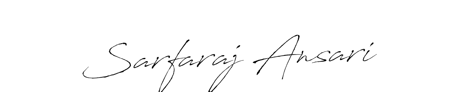 Antro_Vectra is a professional signature style that is perfect for those who want to add a touch of class to their signature. It is also a great choice for those who want to make their signature more unique. Get Sarfaraj Ansari name to fancy signature for free. Sarfaraj Ansari signature style 6 images and pictures png