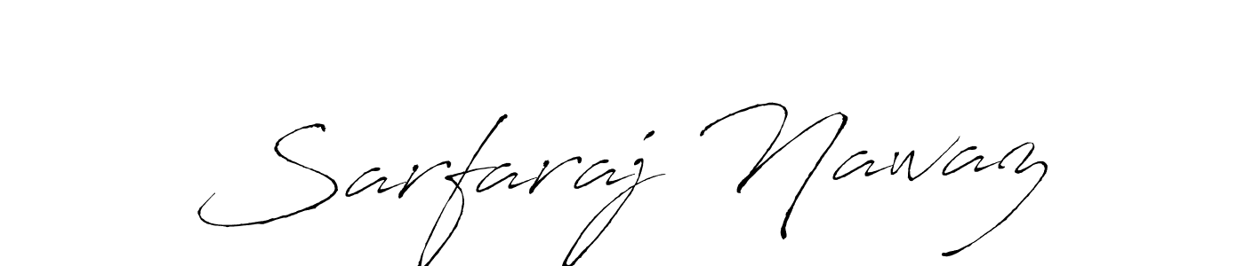 How to make Sarfaraj Nawaz signature? Antro_Vectra is a professional autograph style. Create handwritten signature for Sarfaraj Nawaz name. Sarfaraj Nawaz signature style 6 images and pictures png