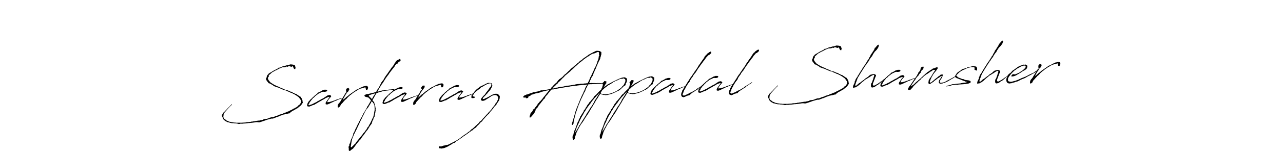 Also we have Sarfaraz Appalal Shamsher name is the best signature style. Create professional handwritten signature collection using Antro_Vectra autograph style. Sarfaraz Appalal Shamsher signature style 6 images and pictures png