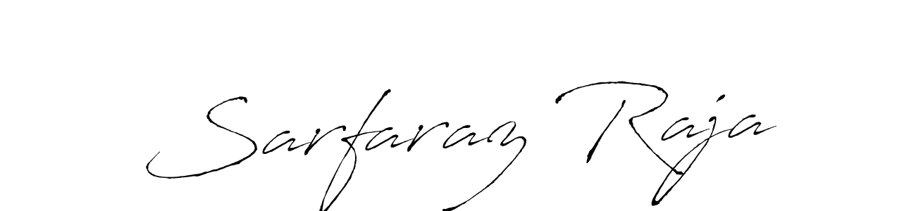 Make a beautiful signature design for name Sarfaraz Raja. With this signature (Antro_Vectra) style, you can create a handwritten signature for free. Sarfaraz Raja signature style 6 images and pictures png