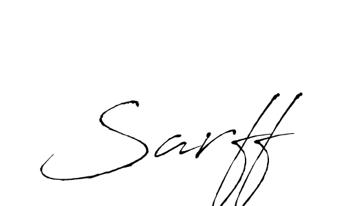 Design your own signature with our free online signature maker. With this signature software, you can create a handwritten (Antro_Vectra) signature for name Sarff. Sarff signature style 6 images and pictures png