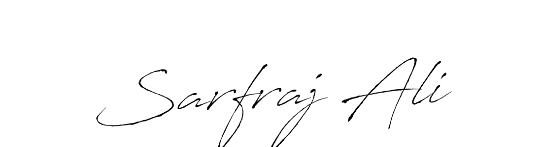 How to make Sarfraj Ali signature? Antro_Vectra is a professional autograph style. Create handwritten signature for Sarfraj Ali name. Sarfraj Ali signature style 6 images and pictures png
