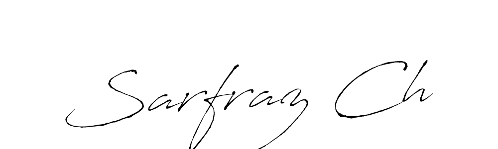 How to make Sarfraz Ch signature? Antro_Vectra is a professional autograph style. Create handwritten signature for Sarfraz Ch name. Sarfraz Ch signature style 6 images and pictures png