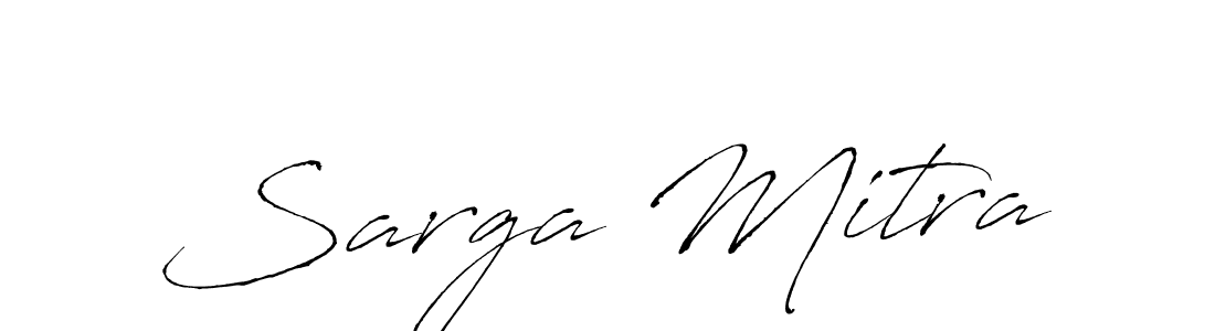 Create a beautiful signature design for name Sarga Mitra. With this signature (Antro_Vectra) fonts, you can make a handwritten signature for free. Sarga Mitra signature style 6 images and pictures png