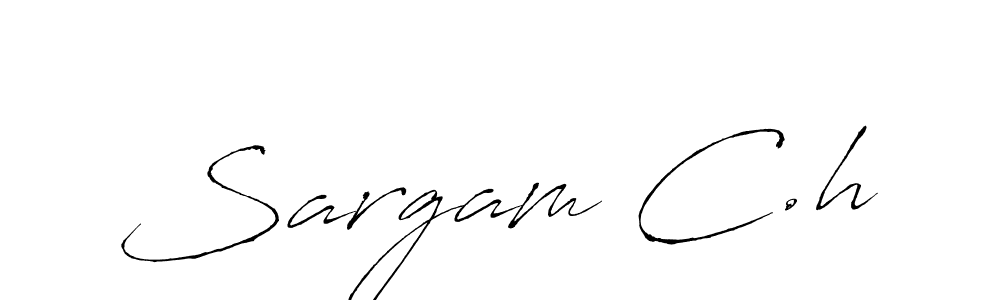 Design your own signature with our free online signature maker. With this signature software, you can create a handwritten (Antro_Vectra) signature for name Sargam C.h. Sargam C.h signature style 6 images and pictures png