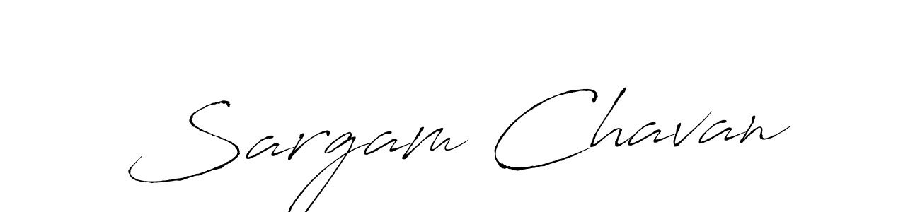 Make a beautiful signature design for name Sargam Chavan. With this signature (Antro_Vectra) style, you can create a handwritten signature for free. Sargam Chavan signature style 6 images and pictures png