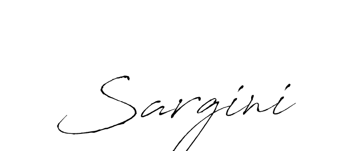 Create a beautiful signature design for name Sargini. With this signature (Antro_Vectra) fonts, you can make a handwritten signature for free. Sargini signature style 6 images and pictures png