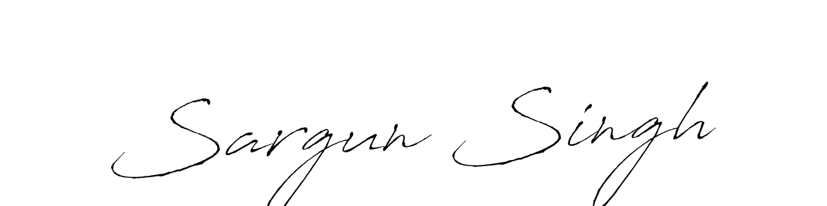 Sargun Singh stylish signature style. Best Handwritten Sign (Antro_Vectra) for my name. Handwritten Signature Collection Ideas for my name Sargun Singh. Sargun Singh signature style 6 images and pictures png