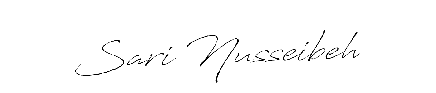Create a beautiful signature design for name Sari Nusseibeh. With this signature (Antro_Vectra) fonts, you can make a handwritten signature for free. Sari Nusseibeh signature style 6 images and pictures png