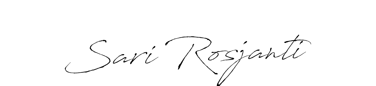 It looks lik you need a new signature style for name Sari Rosjanti. Design unique handwritten (Antro_Vectra) signature with our free signature maker in just a few clicks. Sari Rosjanti signature style 6 images and pictures png