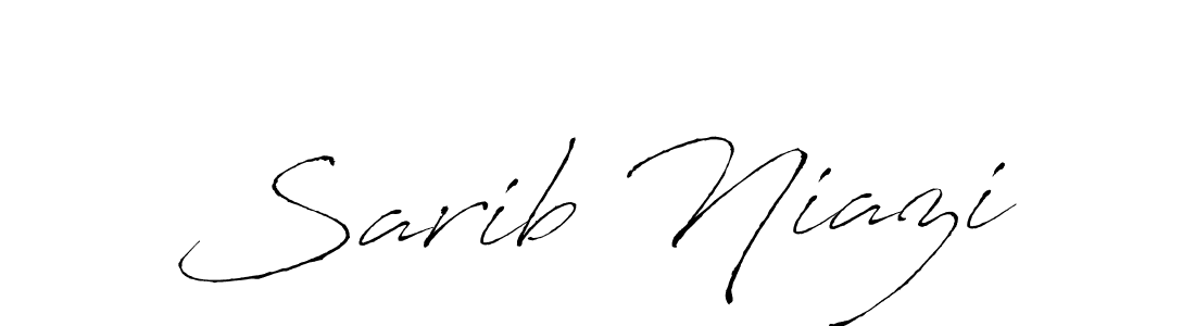 Design your own signature with our free online signature maker. With this signature software, you can create a handwritten (Antro_Vectra) signature for name Sarib Niazi. Sarib Niazi signature style 6 images and pictures png