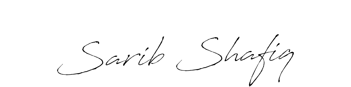 Also You can easily find your signature by using the search form. We will create Sarib Shafiq name handwritten signature images for you free of cost using Antro_Vectra sign style. Sarib Shafiq signature style 6 images and pictures png