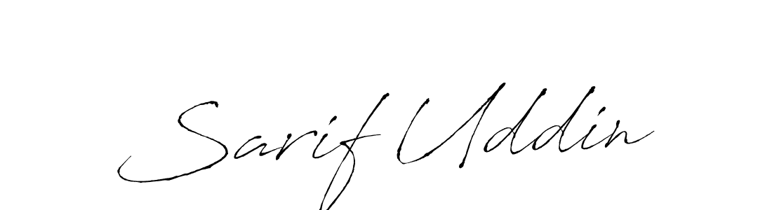 Sarif Uddin stylish signature style. Best Handwritten Sign (Antro_Vectra) for my name. Handwritten Signature Collection Ideas for my name Sarif Uddin. Sarif Uddin signature style 6 images and pictures png