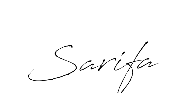 Make a beautiful signature design for name Sarifa. With this signature (Antro_Vectra) style, you can create a handwritten signature for free. Sarifa signature style 6 images and pictures png