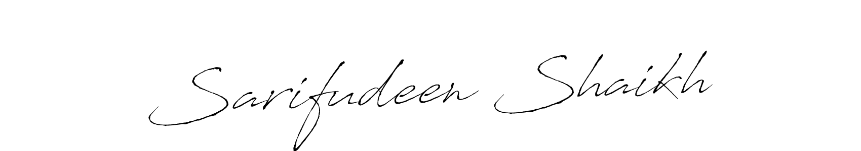 Sarifudeen Shaikh stylish signature style. Best Handwritten Sign (Antro_Vectra) for my name. Handwritten Signature Collection Ideas for my name Sarifudeen Shaikh. Sarifudeen Shaikh signature style 6 images and pictures png