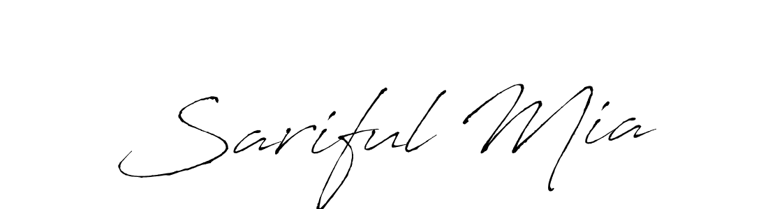 How to make Sariful Mia signature? Antro_Vectra is a professional autograph style. Create handwritten signature for Sariful Mia name. Sariful Mia signature style 6 images and pictures png