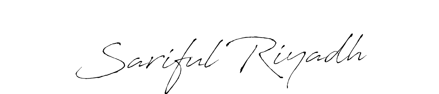 Also we have Sariful Riyadh name is the best signature style. Create professional handwritten signature collection using Antro_Vectra autograph style. Sariful Riyadh signature style 6 images and pictures png