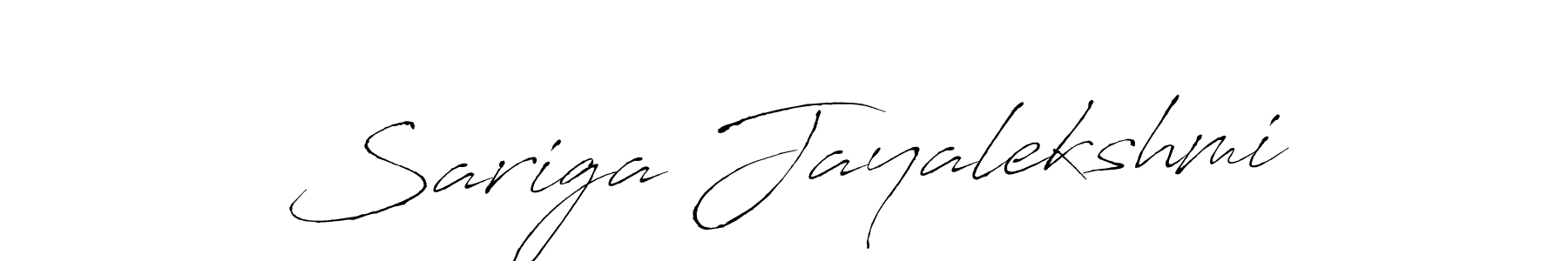 Antro_Vectra is a professional signature style that is perfect for those who want to add a touch of class to their signature. It is also a great choice for those who want to make their signature more unique. Get Sariga Jayalekshmi name to fancy signature for free. Sariga Jayalekshmi signature style 6 images and pictures png