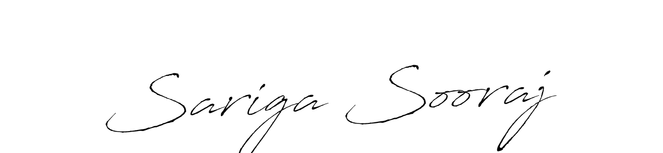 Also we have Sariga Sooraj name is the best signature style. Create professional handwritten signature collection using Antro_Vectra autograph style. Sariga Sooraj signature style 6 images and pictures png