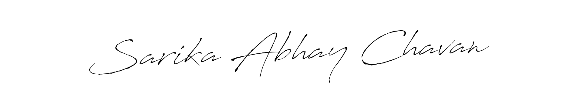 Design your own signature with our free online signature maker. With this signature software, you can create a handwritten (Antro_Vectra) signature for name Sarika Abhay Chavan. Sarika Abhay Chavan signature style 6 images and pictures png