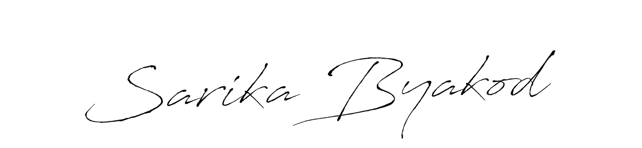 Make a short Sarika Byakod signature style. Manage your documents anywhere anytime using Antro_Vectra. Create and add eSignatures, submit forms, share and send files easily. Sarika Byakod signature style 6 images and pictures png