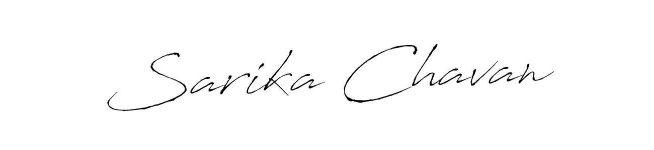 The best way (Antro_Vectra) to make a short signature is to pick only two or three words in your name. The name Sarika Chavan include a total of six letters. For converting this name. Sarika Chavan signature style 6 images and pictures png